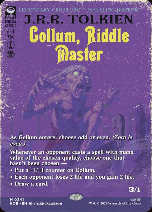 Gollum, Riddle Master (HOB)