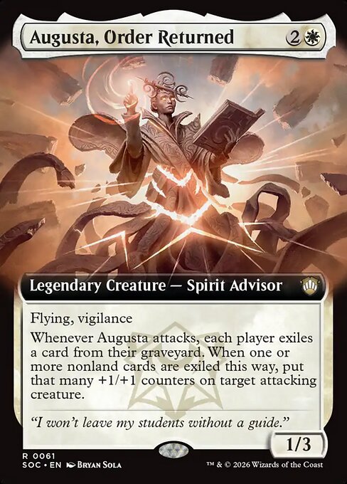 Augusta, Order Returned (SOC)