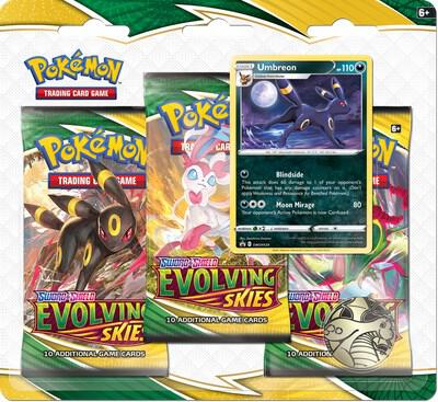Poke: Evolving Skies: Umbreon Promo 3-Pack Blister