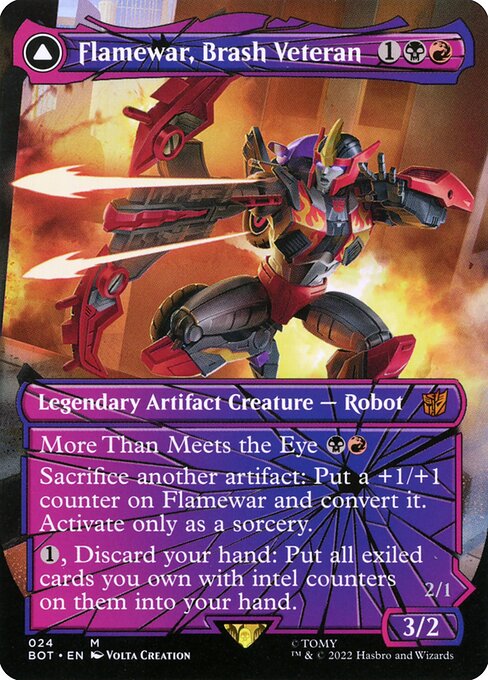 Flamewar, Brash Veteran // Flamewar, Streetwise Operative (BOT)