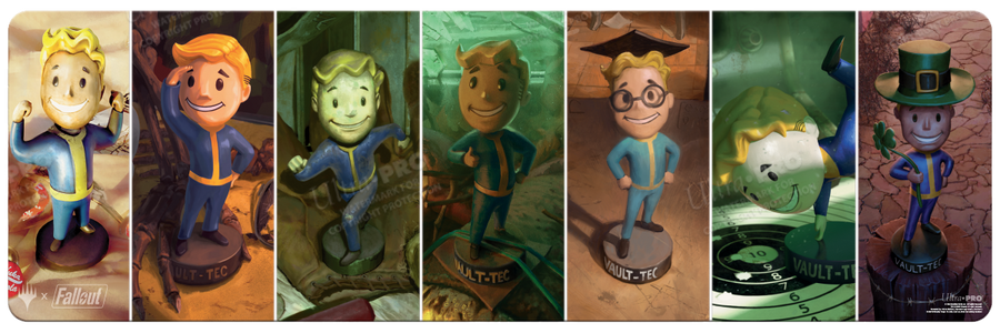 UltraPro: Fallout® S.P.E.C.I.A.L. Bobbleheads 8ft Table Playmat for Magic: The Gathering