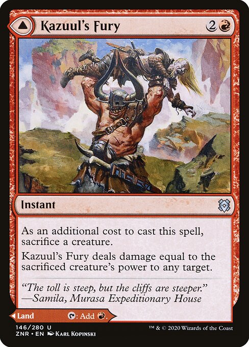 Kazuul's Fury // Kazuul's Cliffs (ZNR)