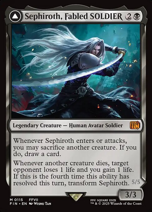 Sephiroth, Fabled SOLDIER // Sephiroth, One-Winged Angel (FIN)