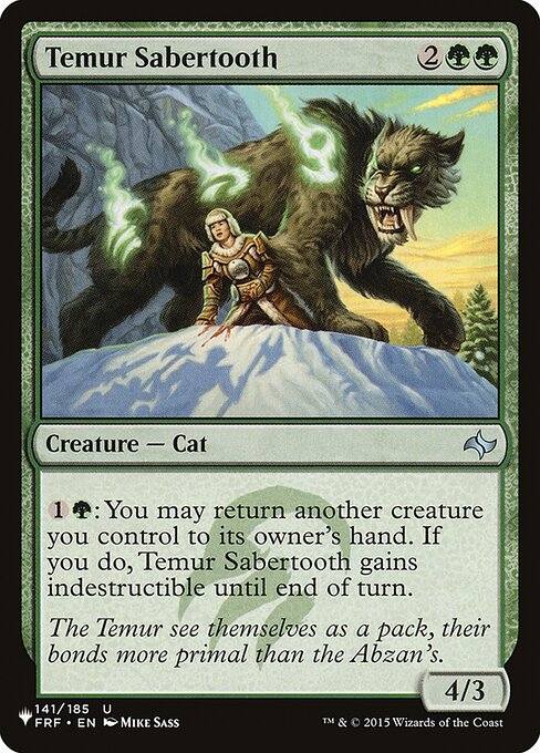 Temur Sabertooth (PLST)