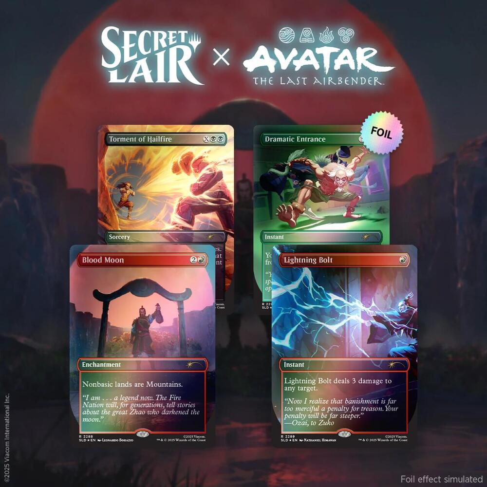 SLD: Secret Lair x Avatar: The Last Airbender: Everything Changed - Rainbow Foil Edition
