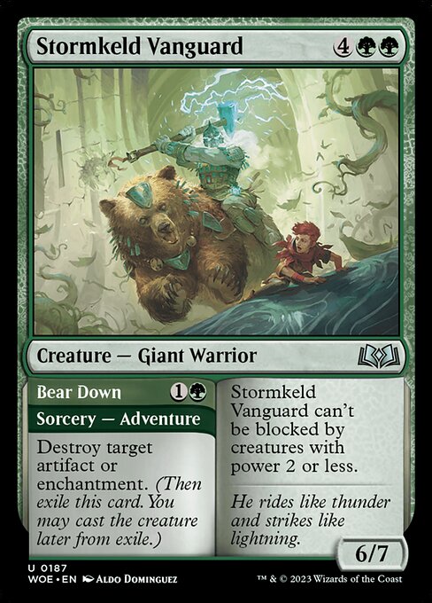 Stormkeld Vanguard // Bear Down (WOE)