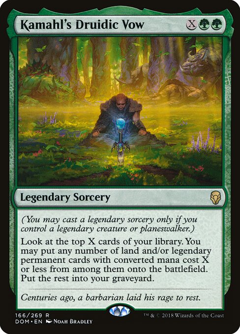 Kamahl's Druidic Vow (DOM)