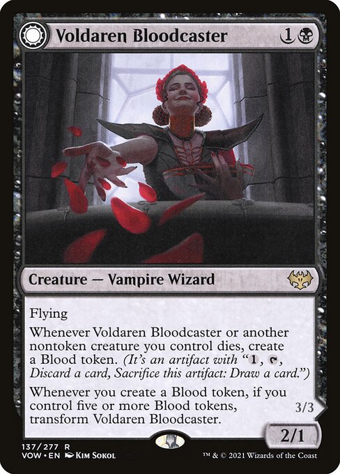 Voldaren Bloodcaster // Bloodbat Summoner (VOW)