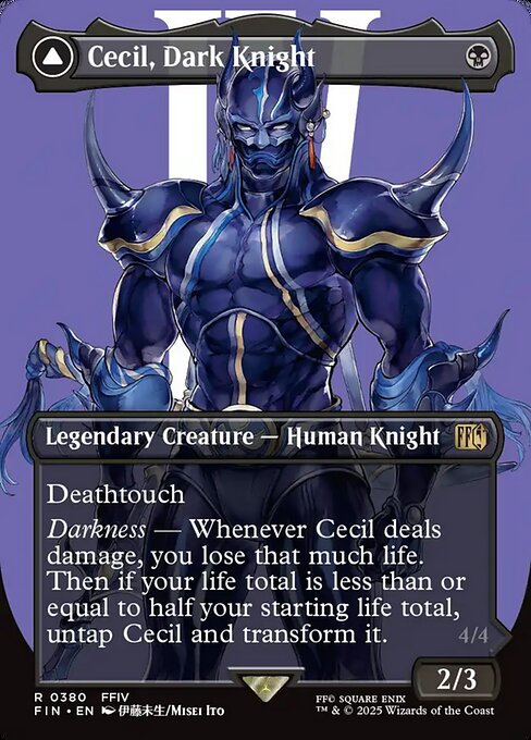 Cecil, Dark Knight // Cecil, Redeemed Paladin (FIN)