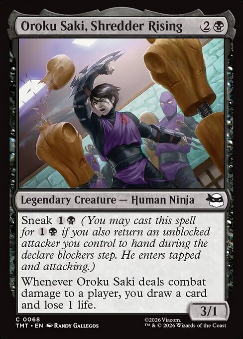 Oroku Saki, Shredder Rising (TMT)
