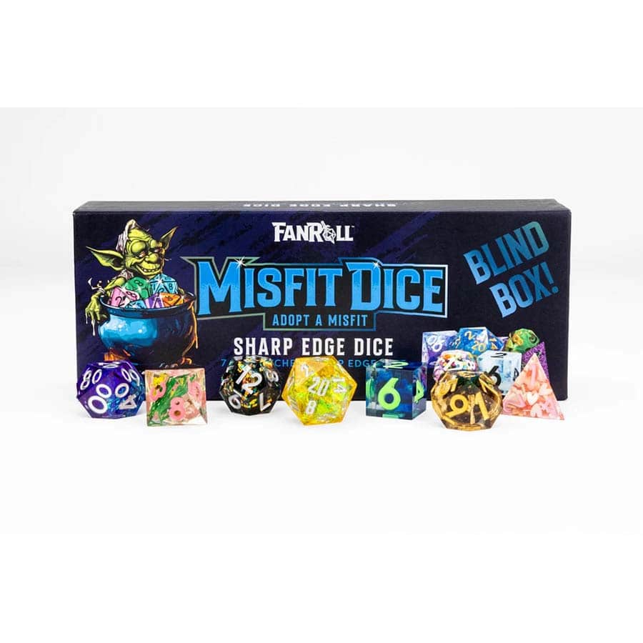 Misfit Dice: Mystery Misfit 7 Mismatched Sharp Edge Dice