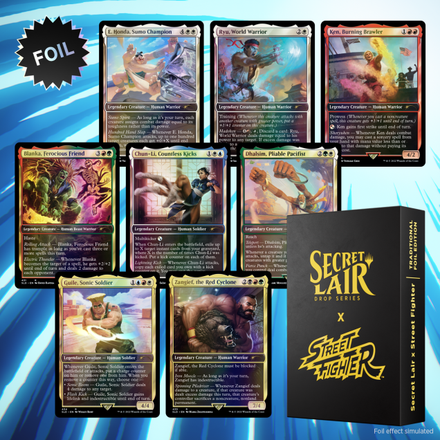 Secret Lair X Street Fighter Rainbow foil