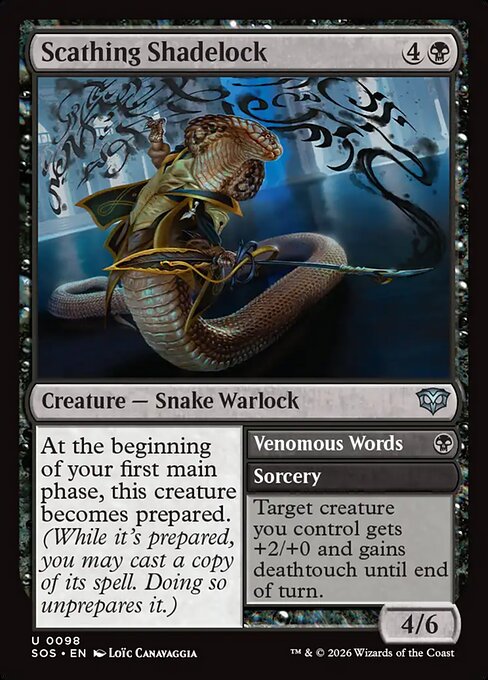 Scathing Shadelock // Venomous Words (SOS)