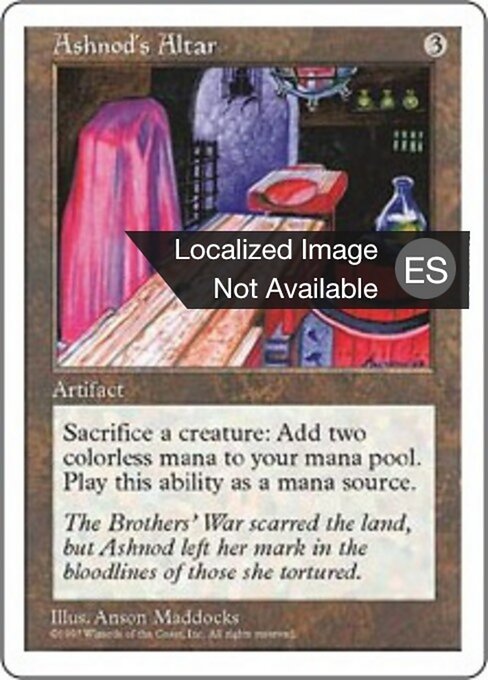Ashnod's Altar (5ED) — ES