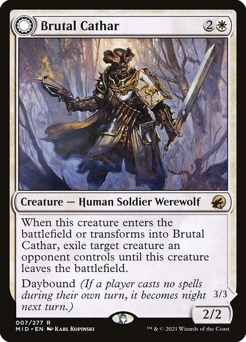 Brutal Cathar // Moonrage Brute (MID)