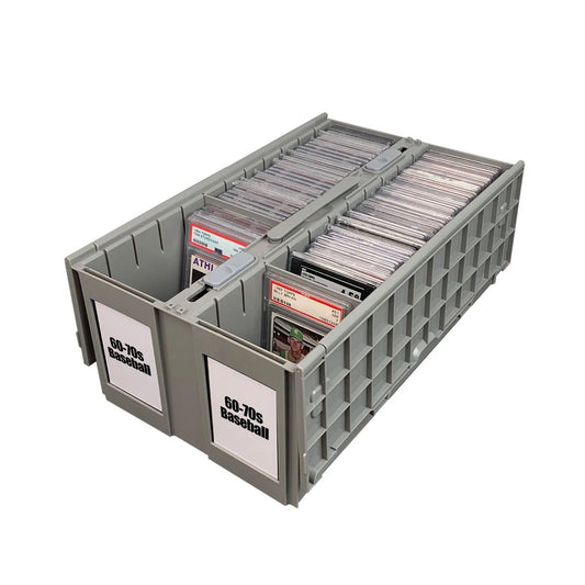BCW Graded Card Bin - 2 Row - Gray