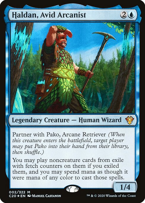Haldan, Avid Arcanist (C20)