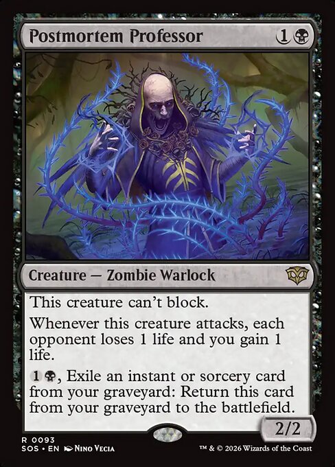 Postmortem Professor (SOS)