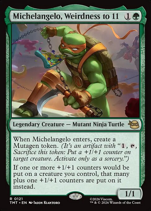 Michelangelo, Weirdness to 11 (TMT)