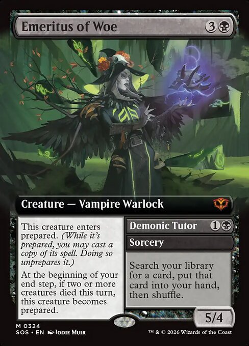 Emeritus of Woe // Demonic Tutor (SOS)