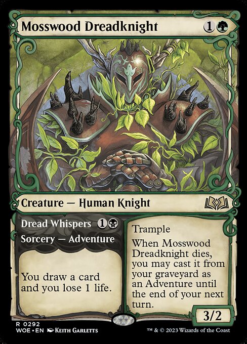 Mosswood Dreadknight // Dread Whispers (WOE)