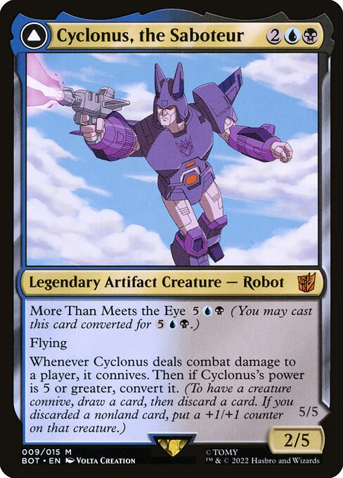 Cyclonus, the Saboteur // Cyclonus, Cybertronian Fighter (BOT)
