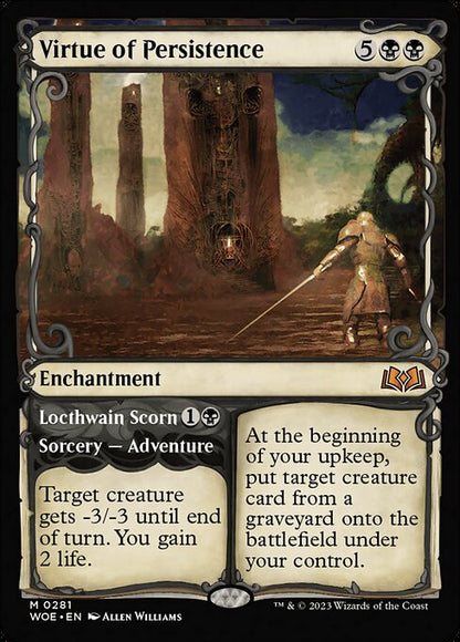 Virtue of Persistence // Locthwain Scorn (WOE)