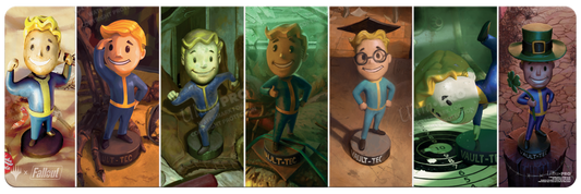 UltraPro: Fallout® S.P.E.C.I.A.L. Bobbleheads 8ft Table Playmat for Magic: The Gathering