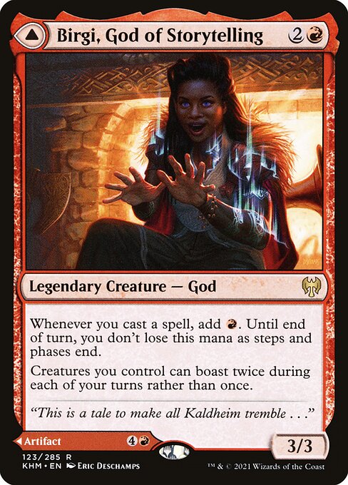 Birgi, God of Storytelling // Harnfel, Horn of Bounty (KHM)