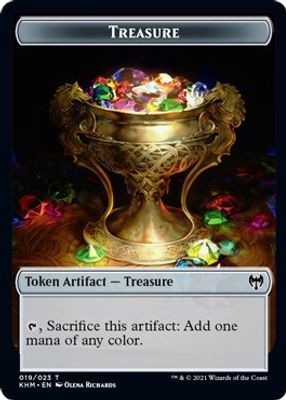 Treasure // Clue Double-Sided Token (Pioneer 2022) (T1200124)