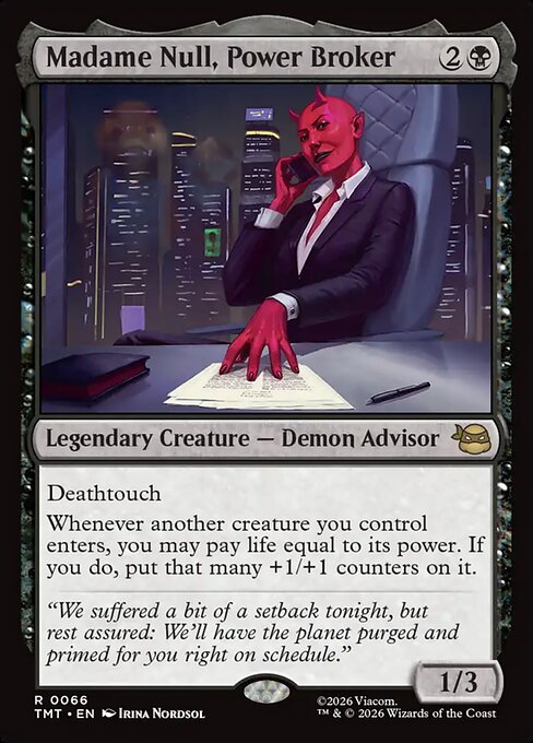 Madame Null, Power Broker (TMT)