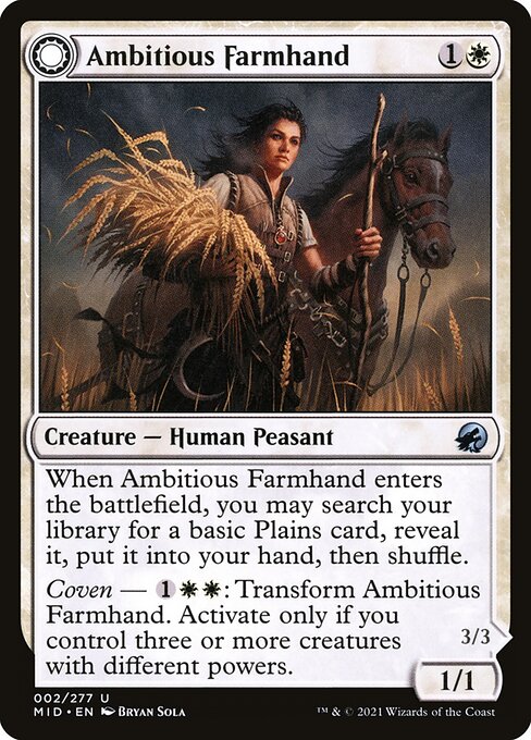 Ambitious Farmhand // Seasoned Cathar (MID)