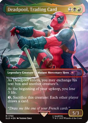 Deadpool, Trading Card (1753) (Rainbow Foil) (SLD)