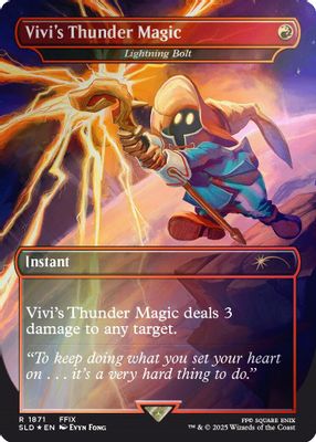 Vivi's Thunder Magic - Lightning Bolt (Rainbow Foil) (SLD)
