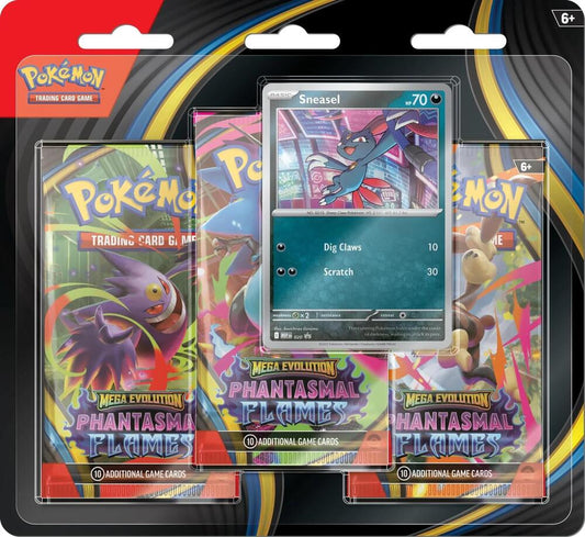 Pokemon: Phantasmal Flames: ME02: 3 Pack Blister