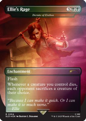 Ellie's Rage - Dictate of Erebos (Rainbow Foil) (SLD)