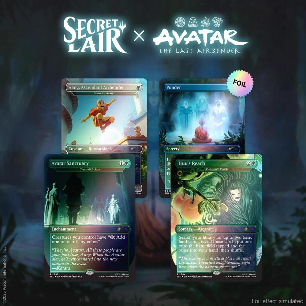 SLD: Secret Lair x Avatar: The Last Airbender: A Lot To Learn - Rainbow Foil Edition