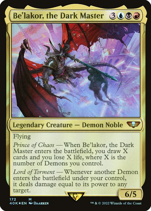Be'lakor, the Dark Master (40K)