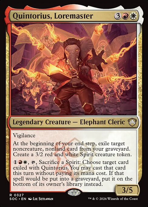 Quintorius, Loremaster (SOC)