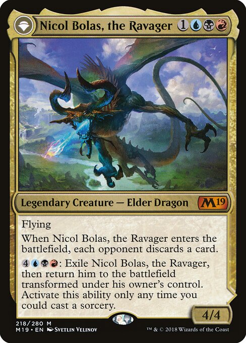 Nicol Bolas, the Ravager // Nicol Bolas, the Arisen (M19)