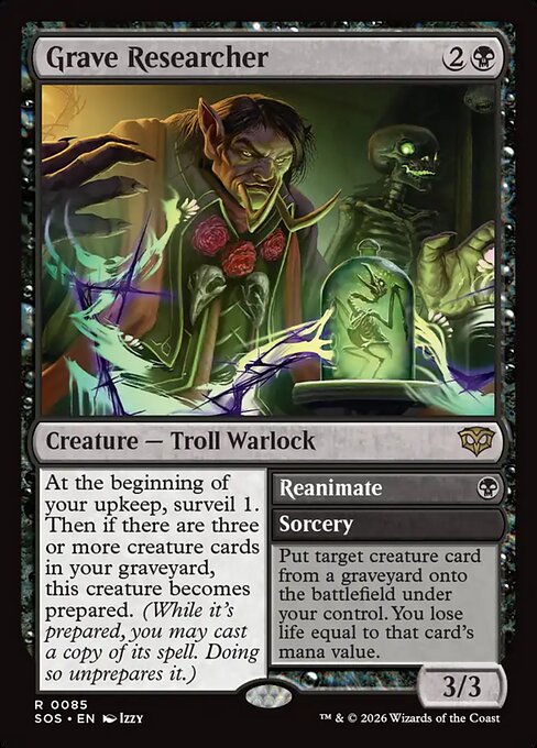 Grave Researcher // Reanimate (SOS)