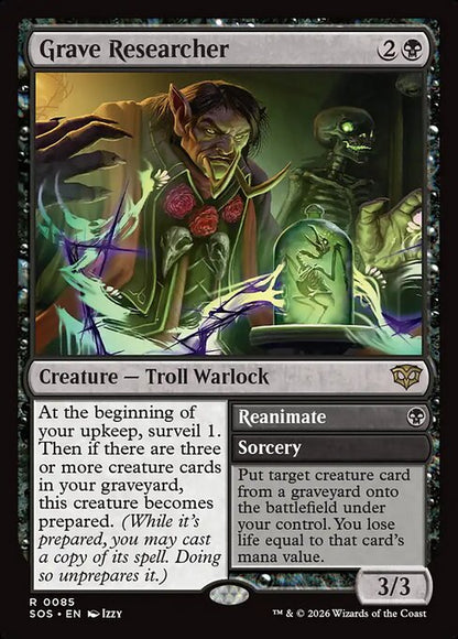 Grave Researcher // Reanimate (SOS)