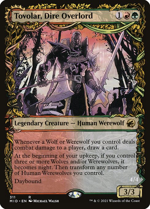 Tovolar, Dire Overlord // Tovolar, the Midnight Scourge (MID)