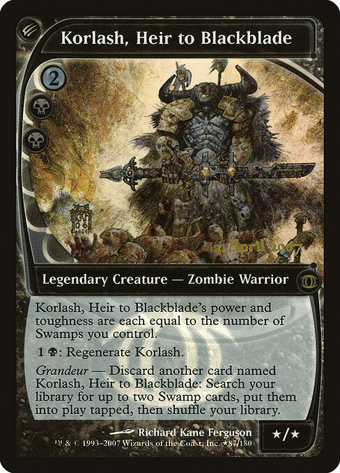 Korlash, Heir to Blackblade (PFUT)