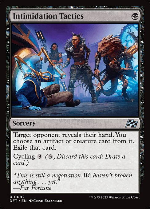 Intimidation Tactics (DFT)