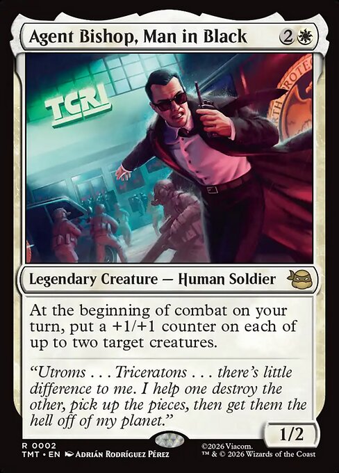 Agent Bishop, Man in Black (TMT)
