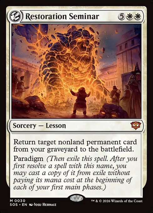 Restoration Seminar (SOS)
