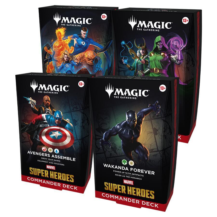 Magic The Gathering: Marvel Super Heroes: Commander Deck Carton (4CT)