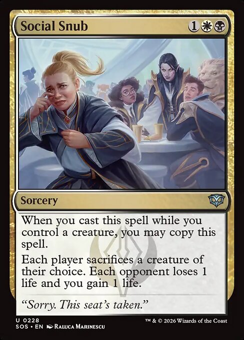 Social Snub (SOS)