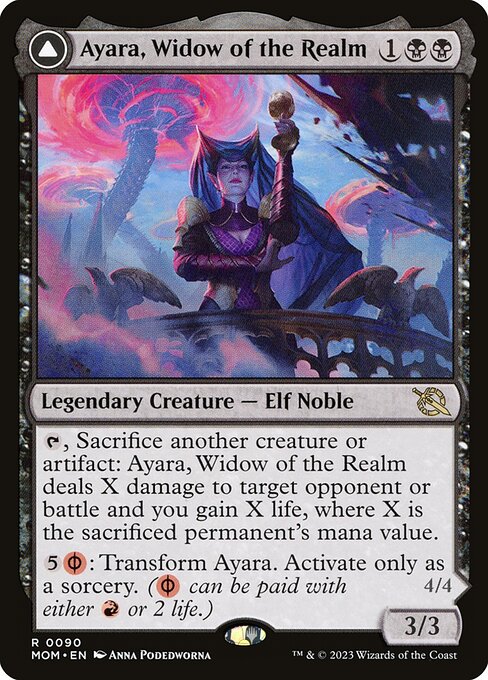 Ayara, Widow of the Realm // Ayara, Furnace Queen (MOM)